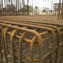 Bewährt sich permanent - Stahlgeflecht für das Fundament. © 2011 Betrieb für Bau und Liegenschaften Mecklenburg-Vorpommern