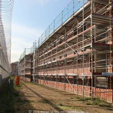 Der Rohbau des Hafthauses steht und der Ausbau kann losgehen. © 2014 Betrieb für Bau und Liegenschaften Mecklenburg-Vorpommern