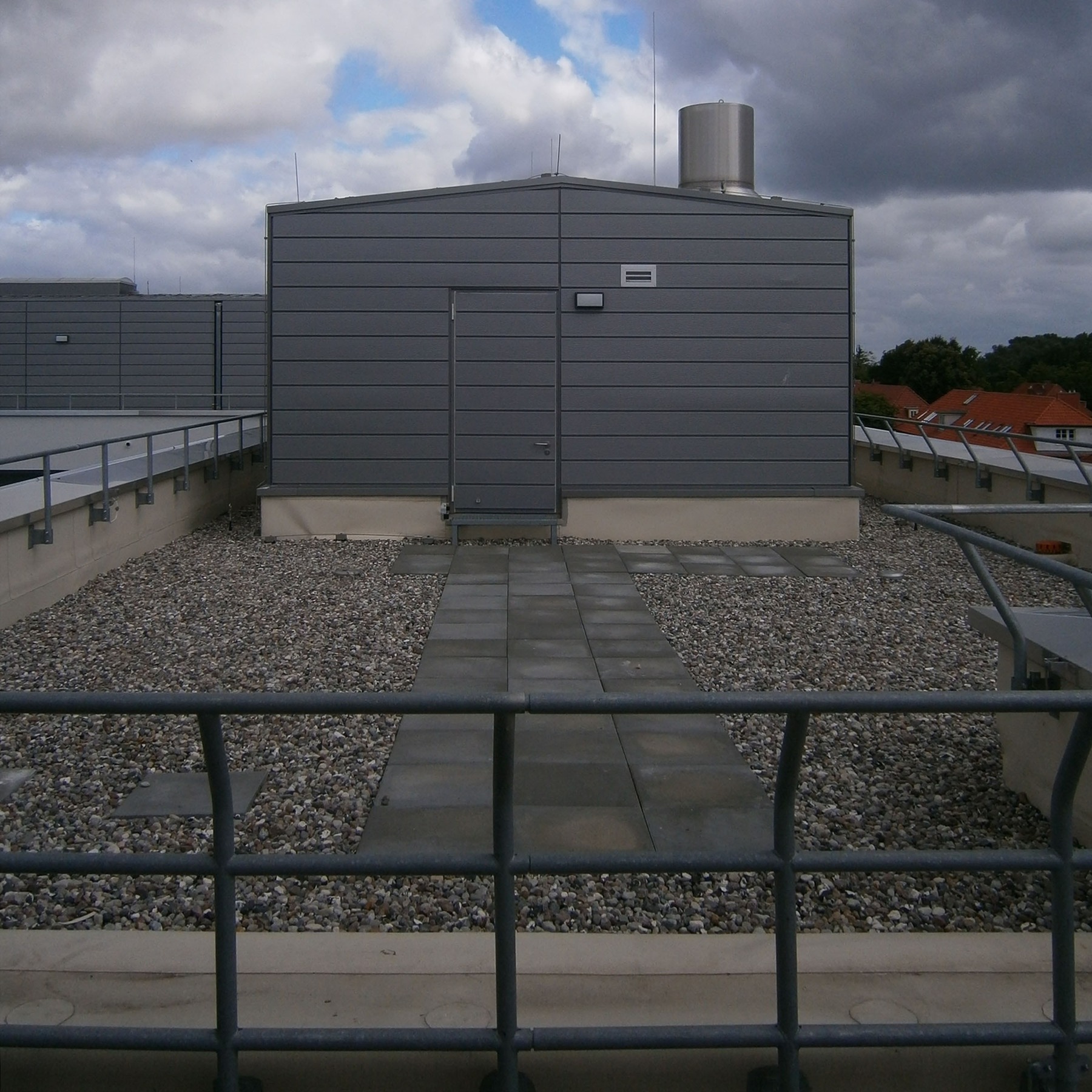 Technikzentrale auf dem Dach von Bauteil E © 2015 Betrieb für Bau und Liegenschaften Mecklenburg-Vorpommern