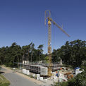 Blick auf die Baustelle  im Hintergrund das Lehrgebäude 1 © 2015 Betrieb für Bau und Liegenschaften Mecklenburg-Vorpommern