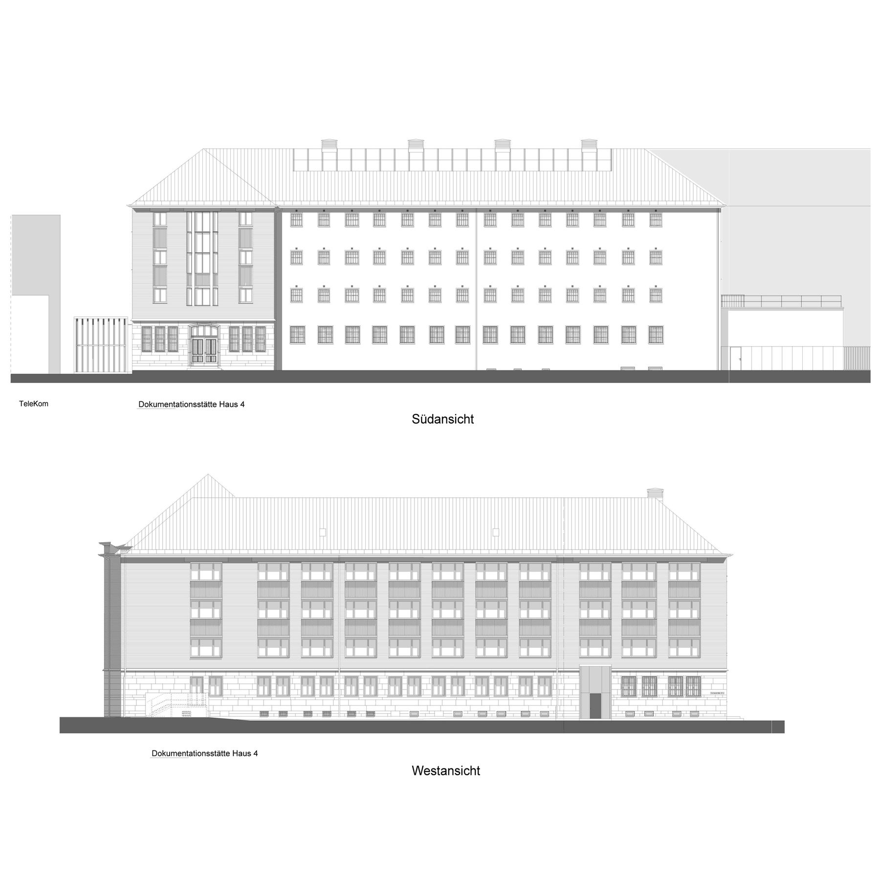 Geplante Gebäudeansichten Süd und West nach der Sanierung © 2017 Stadt + Haus Architekten und Ingenieure GmbH   Co.KG