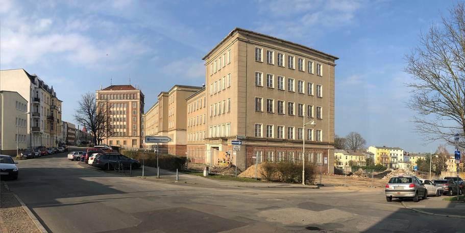 Das - Grüne U - unter diesem Titel entsteht das Behördenzentrum an der Blücherstraße im Herzen Rostocks. © 2019 Betrieb für Bau und Liegenschaften Mecklenburg-Vorpommern