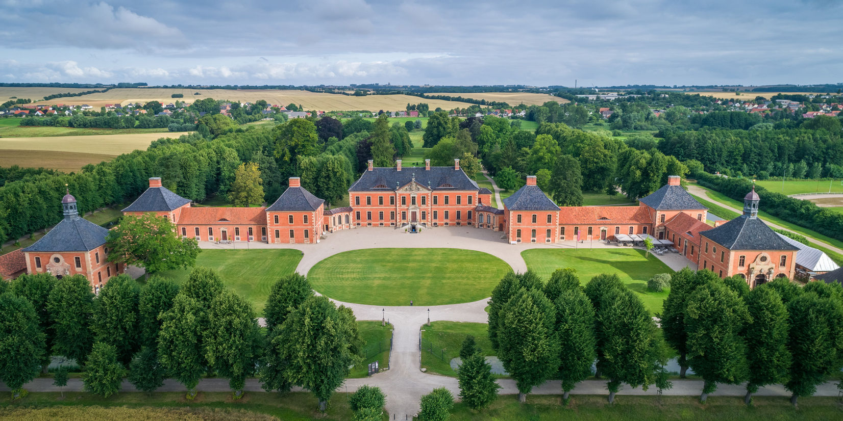 Schloss Bothmer von oben © 2018 Staatliche Schlösser, Gärten und Kunstsammlungen Mecklenburg-Vorpommern