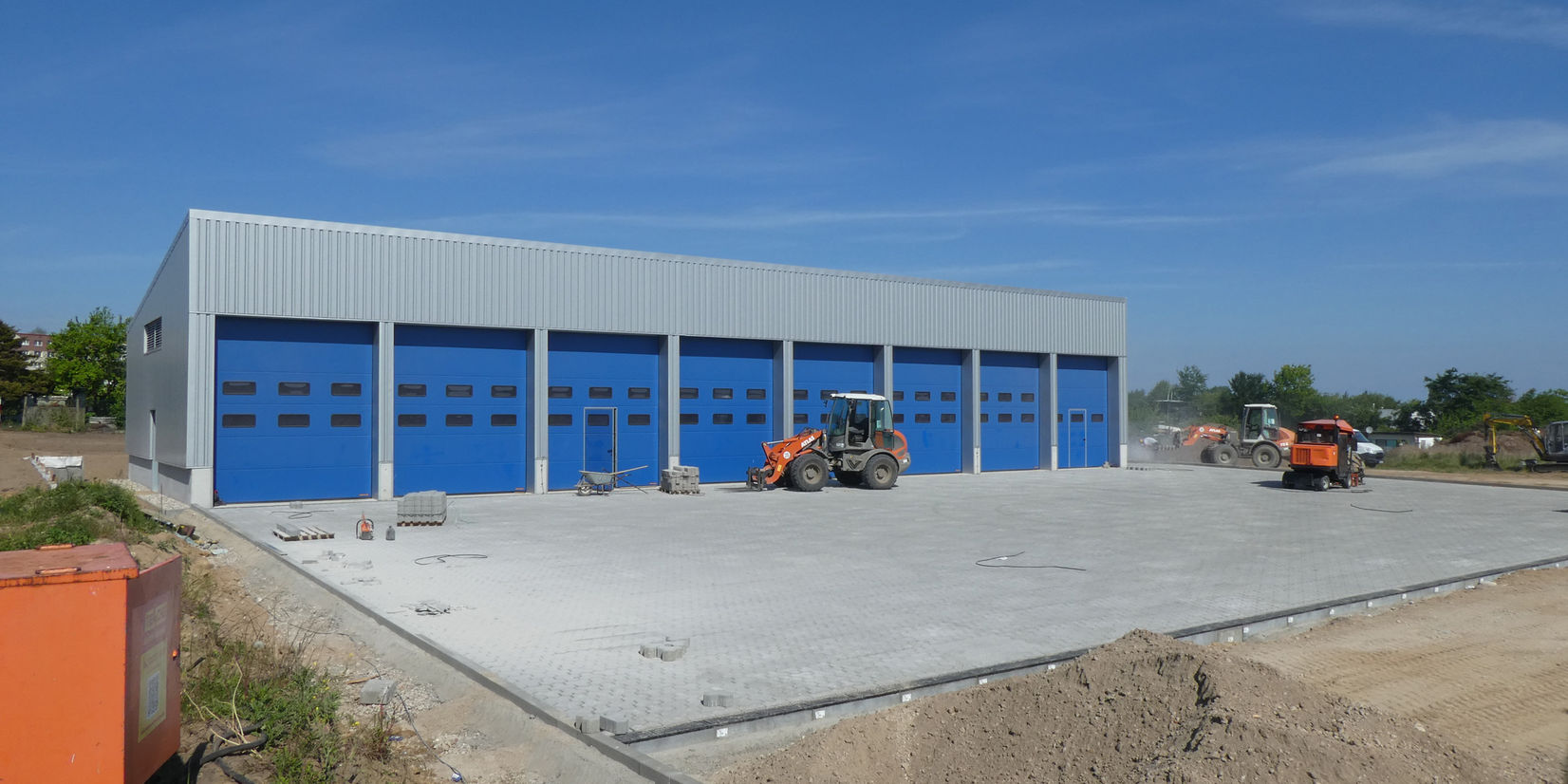 Ansicht Fahrzeughalle © 2019 Betrieb für Bau und Liegenschaften Mecklenburg-Vorpommern