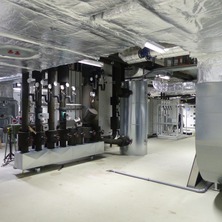 Technikzentrale im Untergeschoss © 2019 Betrieb für Bau und Liegenschaften Mecklenburg-Vorpommern