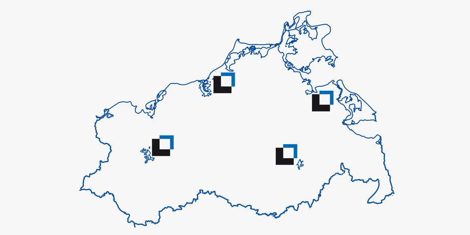 In Greifswald, Neubrandenburg, Rostock und Schwerin aktiv - die Staatliche Bau- und Liegenschaftsverwaltung Mecklenburg-Vorpommerns verwaltet von diesen Standorten aus das Portfolio des Landes an landeseigenen sowie angemieteten Liegenschaften. © 2020 Christian Hoffmann, FM MV