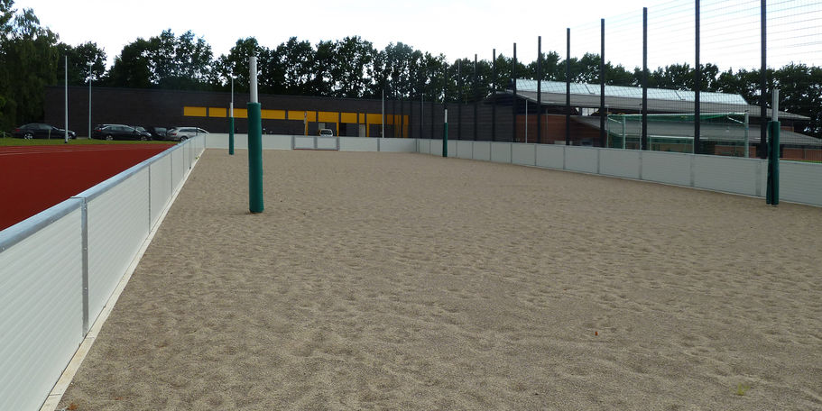 das Beachvolleyballfeld © 2021 SBL Neubrandenburg