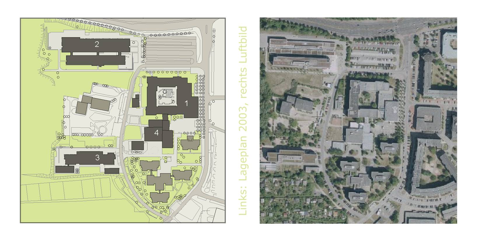 Lageplan des Campus der Hochschule Neubrandenburg © Geobasisdaten Landesamt für innere Verwaltung Mecklenburg-Vorpommern