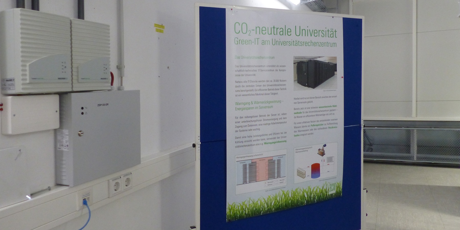 Green-IT am neuen Universitätsrechenzentrum - mit dem Neubau des Rechenzentrums wird ein wichtiger Beitrag für eine CO2-neutrale Universität geleistet © 2020 SBL Greifswald