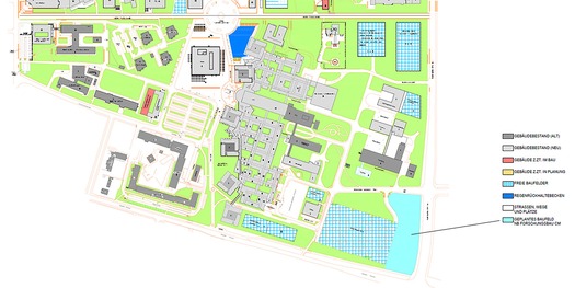 Masterplan Campus mit Kennzeichnung Baufeld CM © 2019 BBL Greifswald