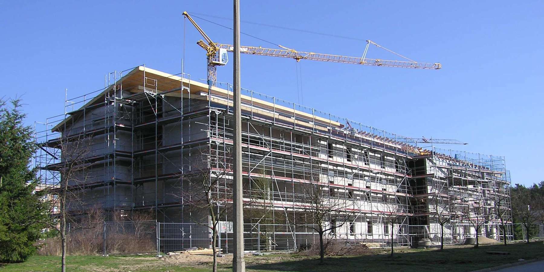 Rohbau des Lehrsaalgebäudes © 2005 Betrieb für Bau und Liegenschaften Mecklenburg-Vorpommern