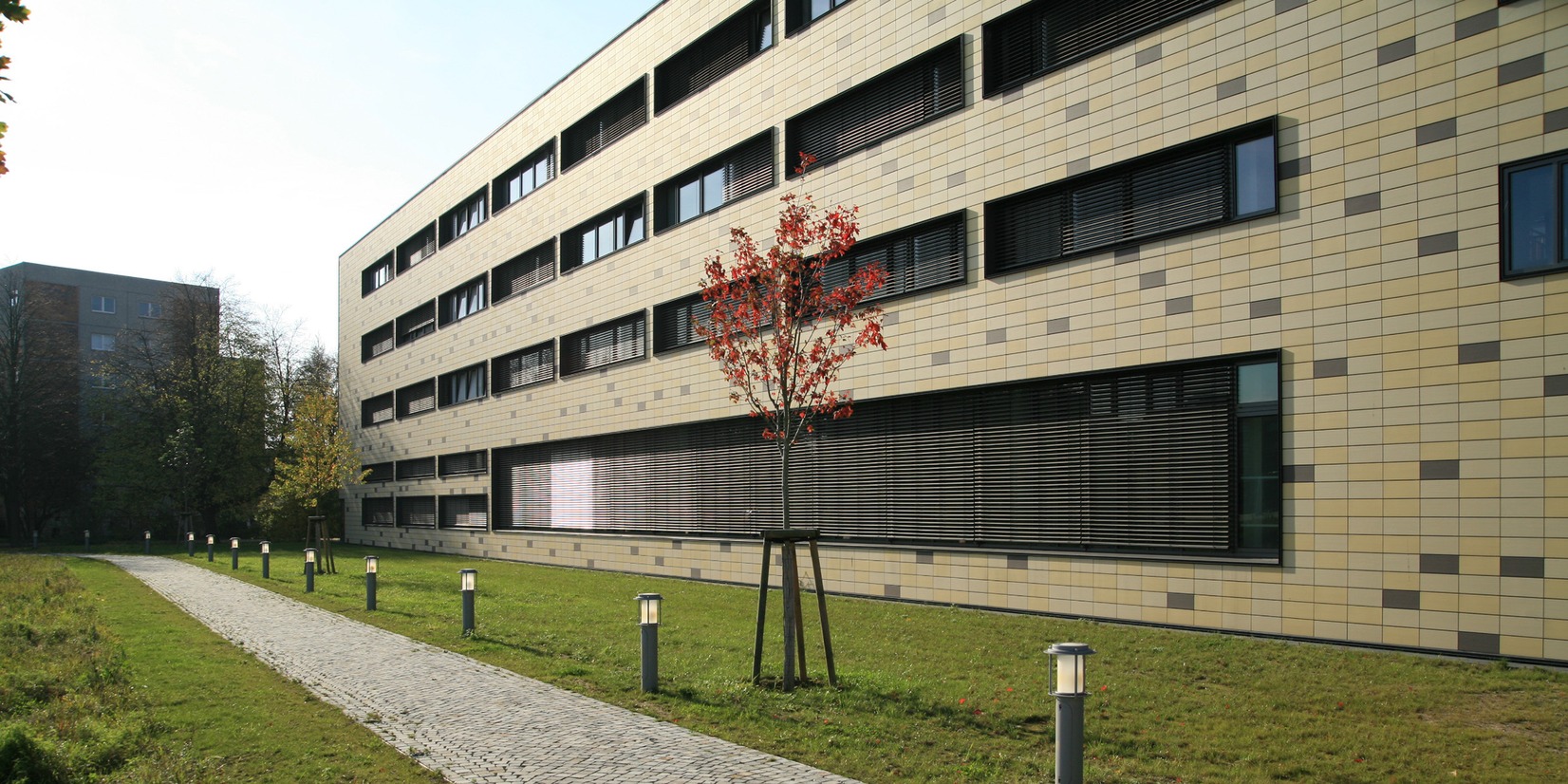 Blick auf den 4-geschossigen Ostflügel des Institutes © 2008 Betrieb für Bau und Liegenschaften MV