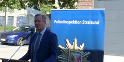 Finanzminister MV Dr. Heiko Geue bei seinem Grußwort © 2023 SBL Greifswald
