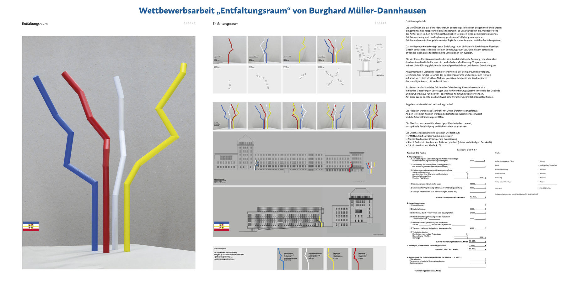 Wettbewerbsarbeit  Entfaltungsraum  von Burghard Müller-Dannhausen © 2023 SBL Neubrandenburg