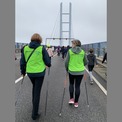 Der Weg ist das Ziel: zu Fuß über die Rügenbrücke mit Blick auf den Pylon © 2023 Staatliches Bau- und Liegenschaftsamt Greifswald