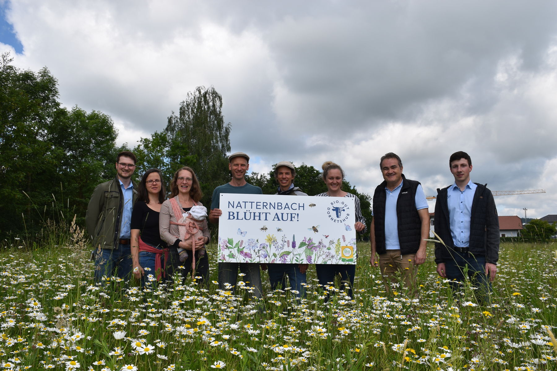 Besichtigung der Blühfläche in Natternbach Familie Schauer, Bienenzentrum OÖ, Bio Austria und Abt. Pflanzenbau der LKOÖ .jpg
