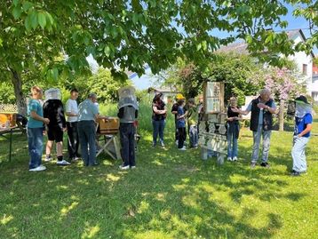 Bienen machen Schule: Die zweiten Klassen der Volksschule sowie der Neuen Mittelschule Feldkirchen an der Donau durften einen spannenden Unterrichtsvormittag erleben. .jpg