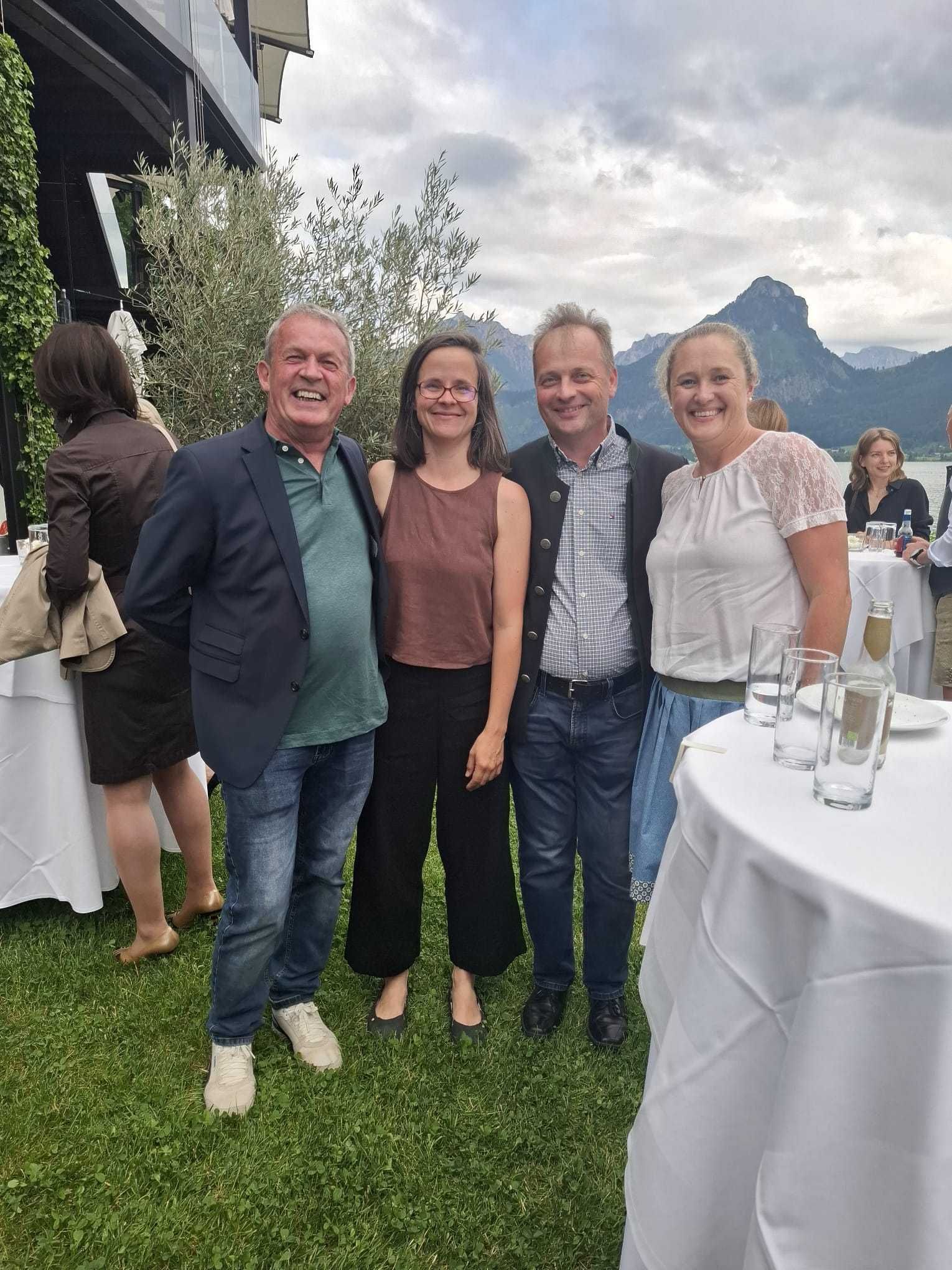 Erwerbsimkerpräsident Wolfgang Pointecker, Theresa Frühwrith, Tom Wallner Boden.Wassers.Schutz.Beratung, Petra Haslgrübler .jpg