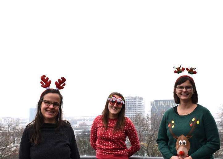 Unser Team im Weihnachtsoutfit © Bienenzentrum OÖ