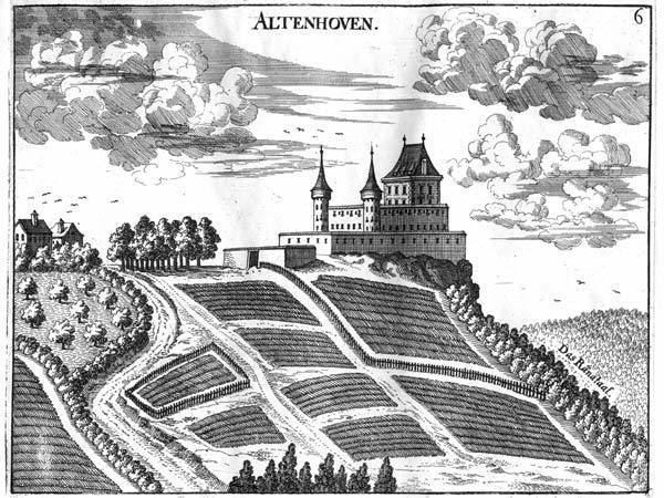 Dieser Stich stammt von Georg Mathias Vischer, geboren 22.4.1628 in Wenns/Tirol, gestorben 13.12.1696 in Linz.
