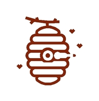Das Bienenkorb-Symbol zeigt die Lage des Bienenstandes