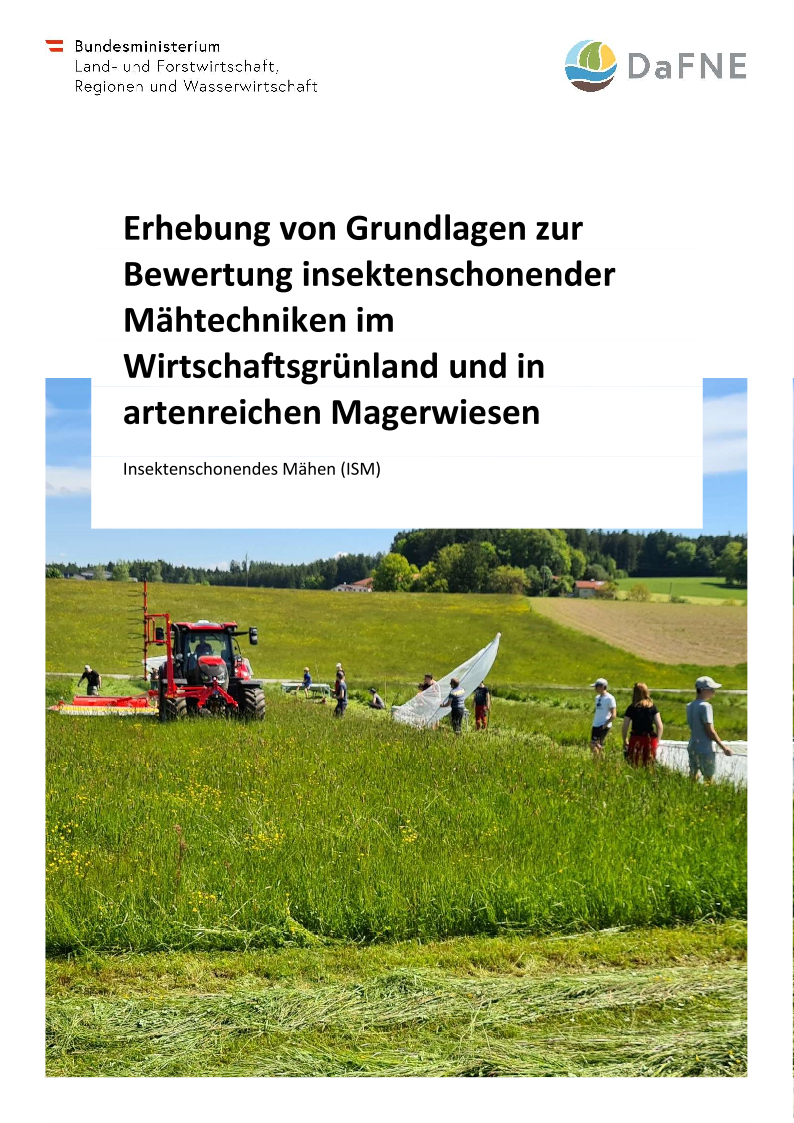 Forschungsprojekt Insektenschonendes Mähen ISM Forschungsprojekt Insektenschonendes Mähen ISM