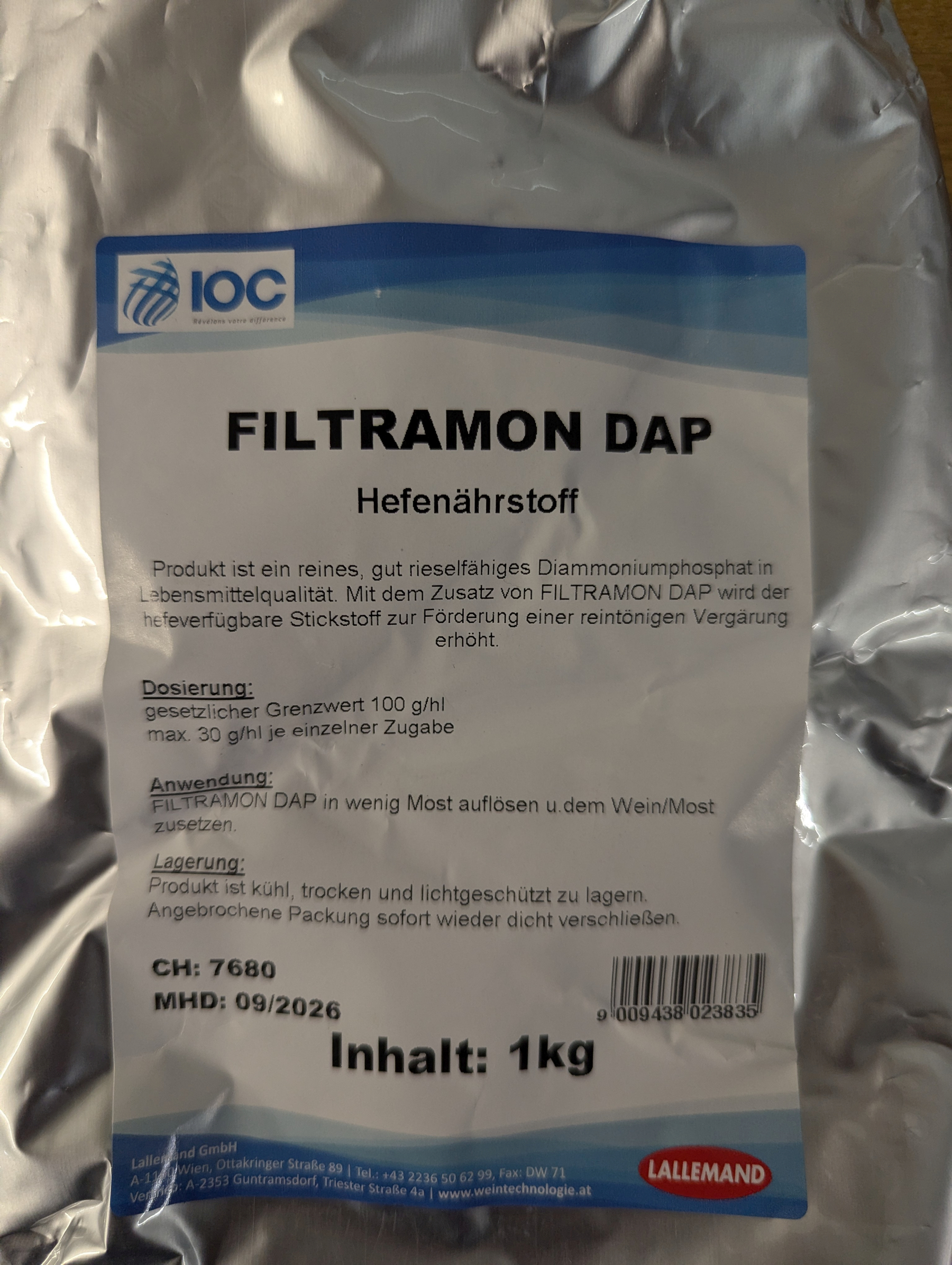 Hefenährstoff Filtramon DAP