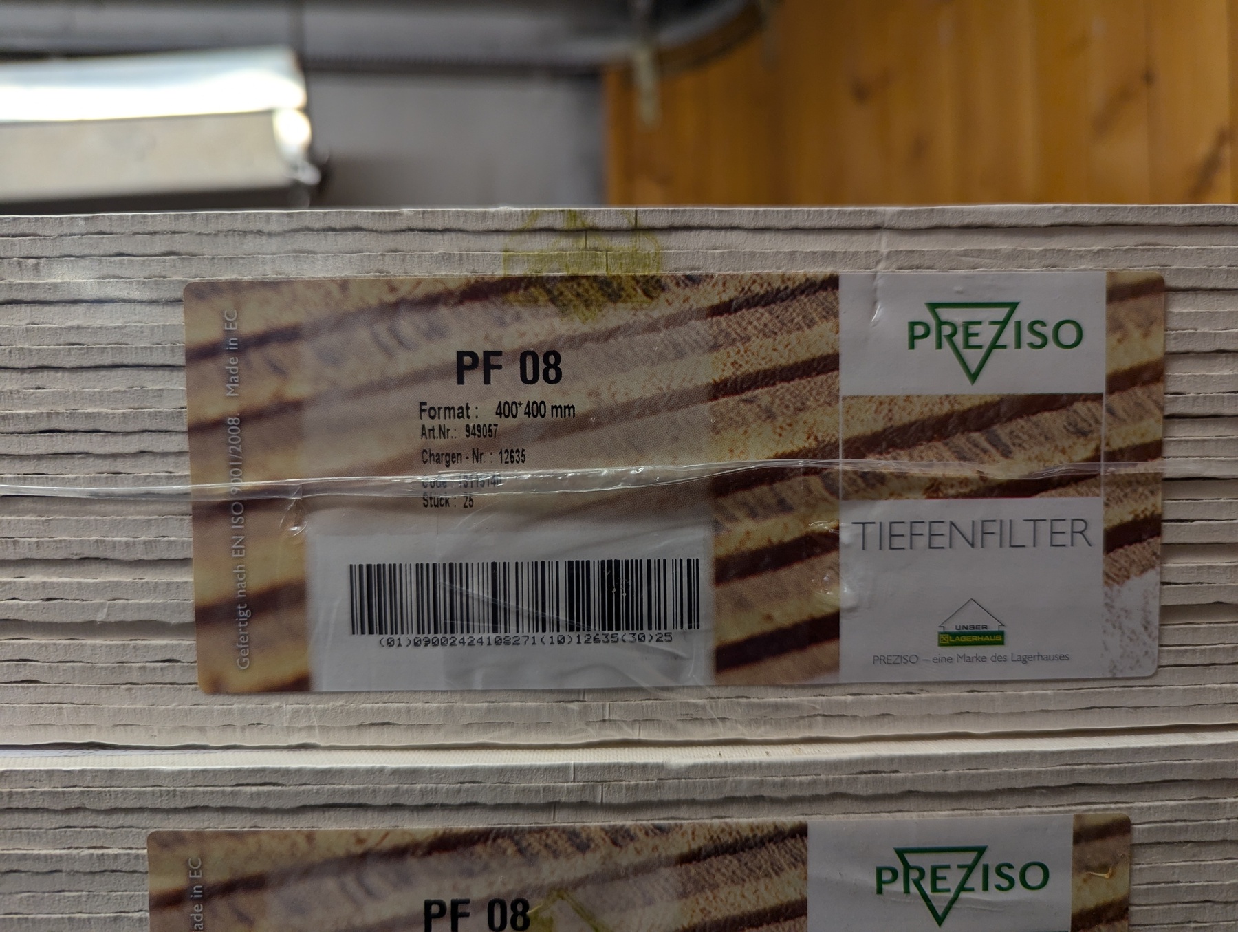 Filterschichten Preziso PF08 Filterschichten Preziso PF08