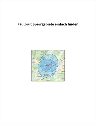 Faulbrut Sperrgebiete einfach finden