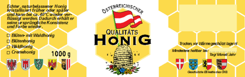 Kennzeichnungshinweise Honig