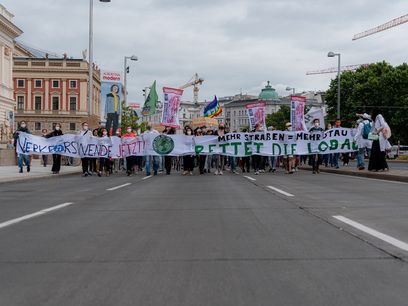 © FFF Wien / Großdemo gegen die Lobauautobahn