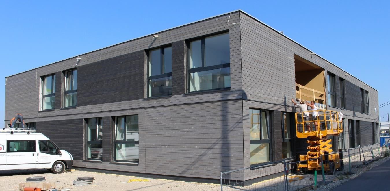 © Lang Consulting/ Ein Blick auf das fast fertige Passivhaus
