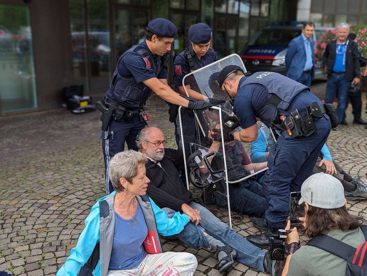© XR / Auflösung der friedlichen Demonstration