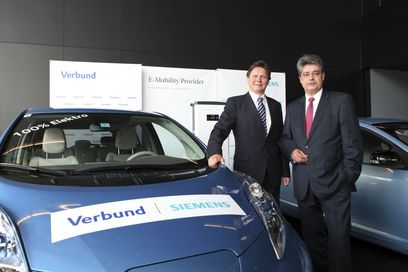 © Verbund– "E–Mobility Provider" Pressekonferenz  mit Wolfgang Anzengruber (VERBUND AG) und Wolfgang Hesoun (Siemens Österreich)
