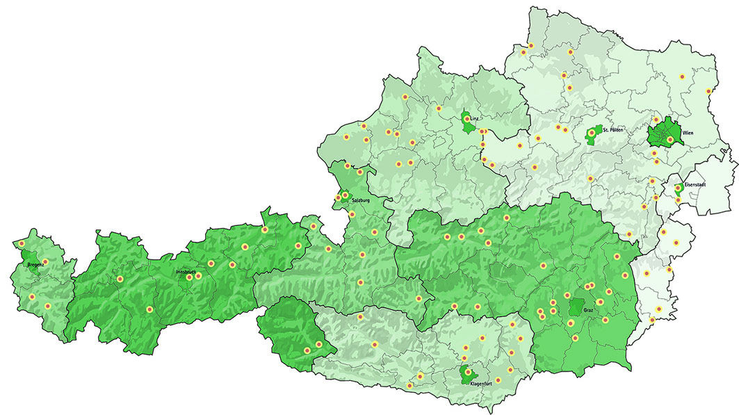 © Biomasseverband / Holzkraftwerke in Österreich