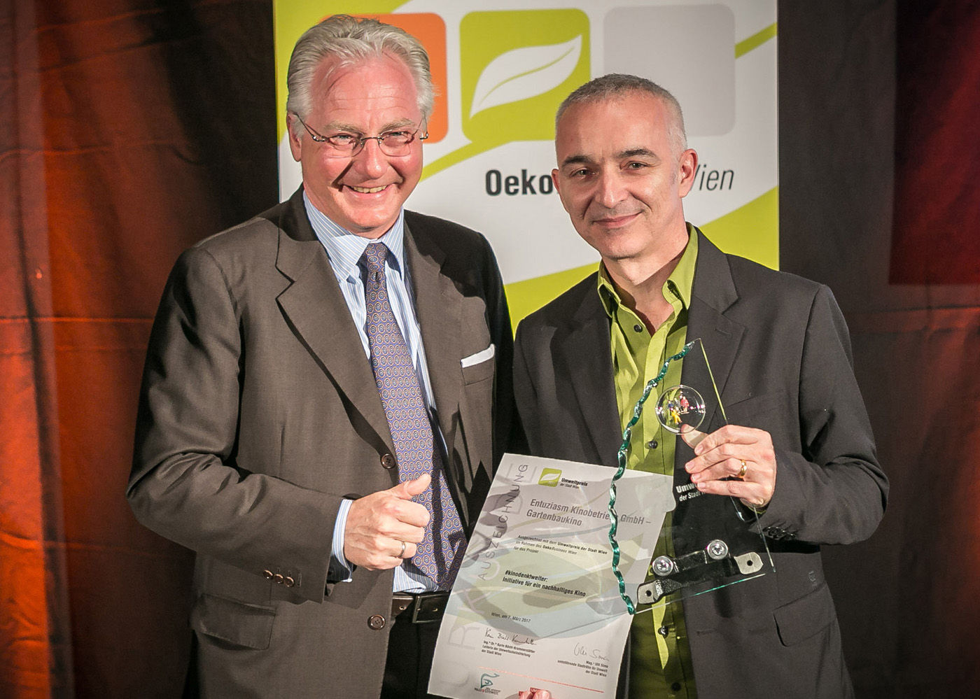 © Houdek–PID/ Umweltpreis an  das Gartenbaukino mit "#kinodenktweiter: Initiative für ein nachhaltiges Kino"