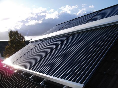 © Fraunhofer ISE/  Systeme mit Luftkollektoren können zur Beheizung oder Belüftung von Gebäuden sowie zur Trocknung in Landwirtschaft und Industrie eingesetzt werden.