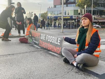 © Letzte Generation / Gegen  Einsatz von  fossilen Energien