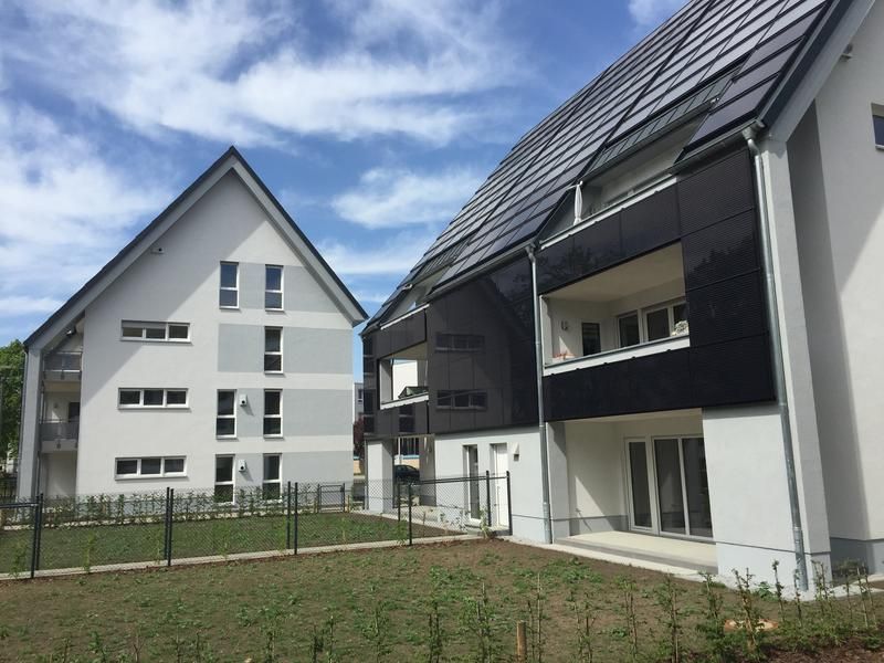 © TU Bergakademie Freiberg / Blick auf die zwei Mehrfamilienhäuser