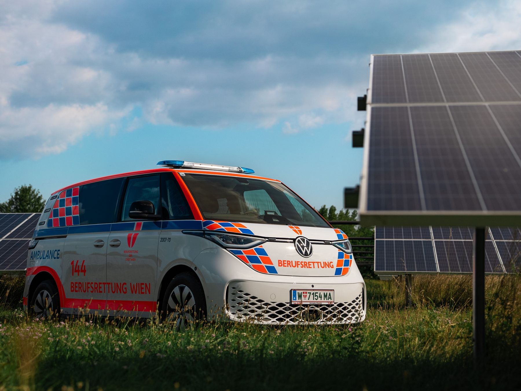 © Berufsrettung Wien / Der VW–ID–Buzz–Rettungswagen