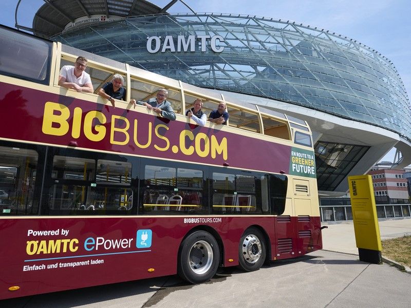 © ÖAMTC/APA-Fotoservice/Tesarek / Eine kluge Partnerschaft von ÖAMTC ePower und Big Bus Vienna
