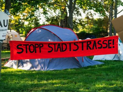 © Christopher Glanzl Global 2000 / Protestcamp in Wien