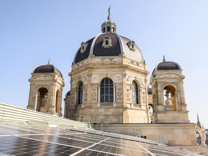 © NHM Wien/C. Rittmansperger / Die neue Pv-Anlage am Naturhistorischen Museum Wien