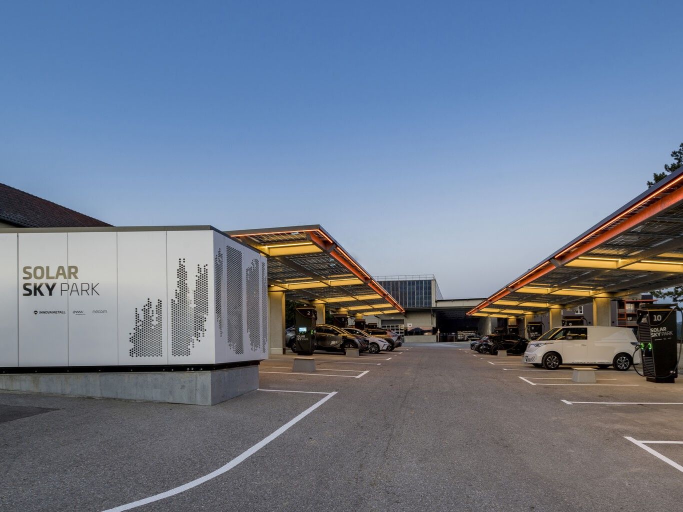 © eww / Innovative Schnellladung beim Solar Sky Park in Freistadt