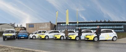 © Windkraft Simonsfeld/ Sieben Elektroautos im Fuhrpark der Windkraft Simonsfeld
