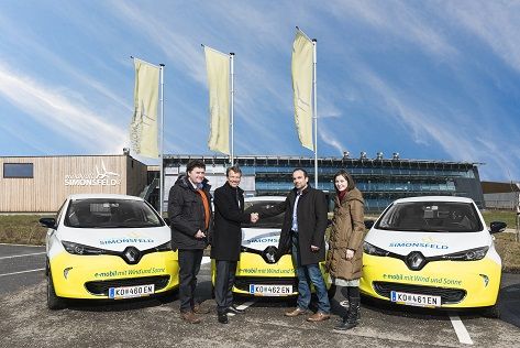 © Windkraft Simonsfeld/ Übergabe des 5. Renault ZOE