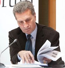 © Energy Forum/ Mathis – EU– Kommissar Oettinger
