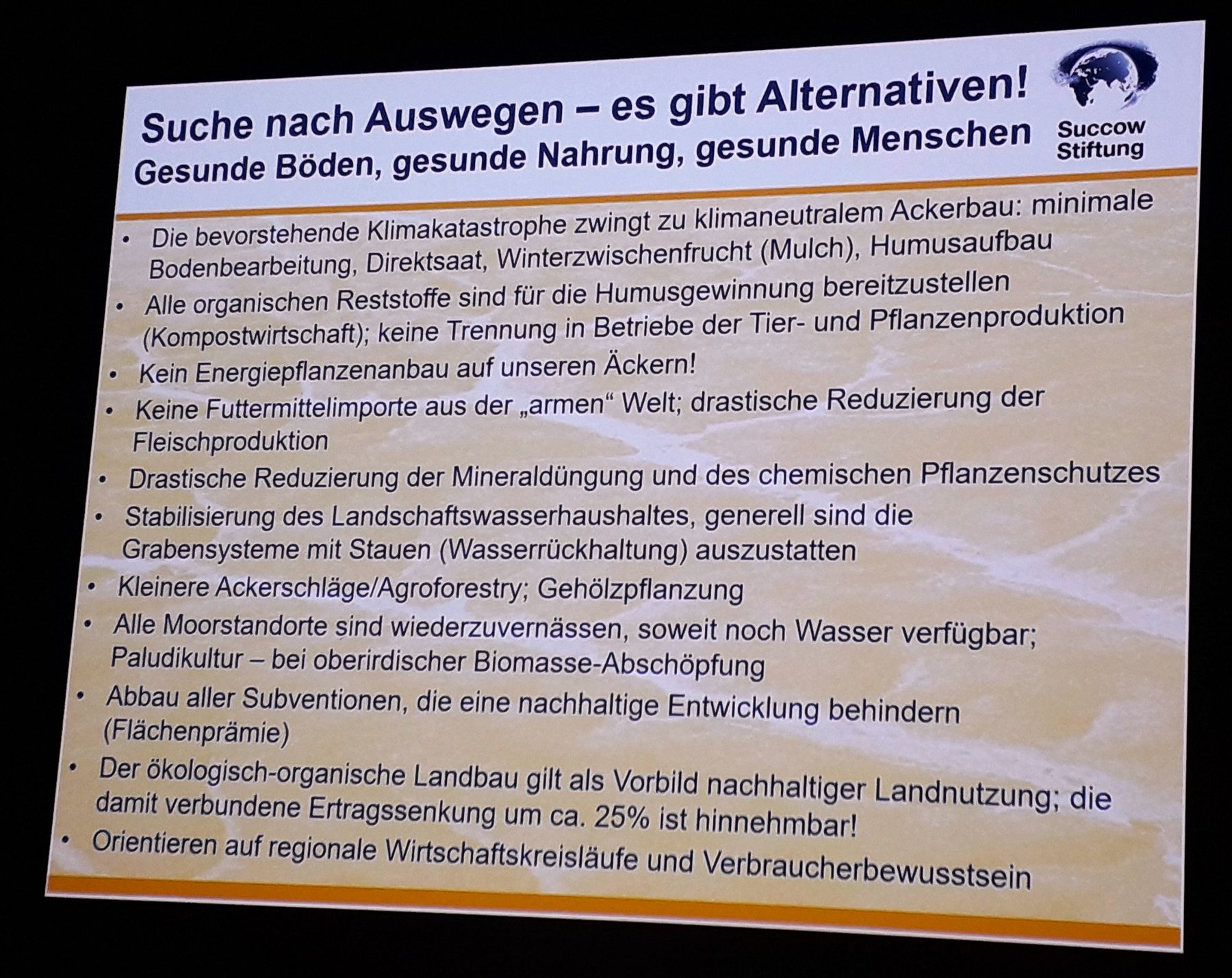 © Taufer/ Succow Stiftung: Es gibt Alternativen!