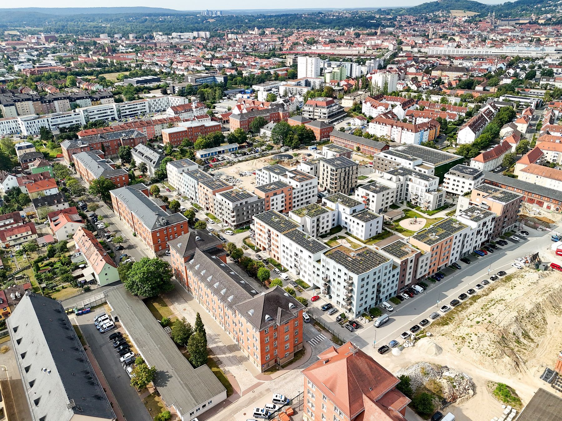 © Stadtwerke Bamberg / Aktuelle Drohneaufnahme des Lagarde Campus