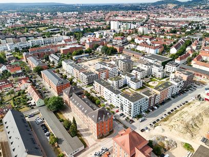 © Stadtwerke Bamberg / Aktuelle Drohneaufnahme des Lagarde Campus